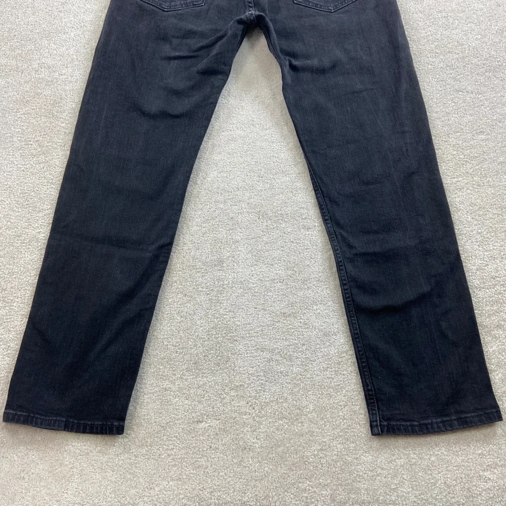 Levis 505 Regular Fit Jeans Mens 32 Black Straight Leg Denim